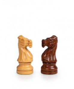 Jeu d'Échecs & Dames de voyage magnétique - Échiquier en bois & Pièces d'échecs et de dames en bois