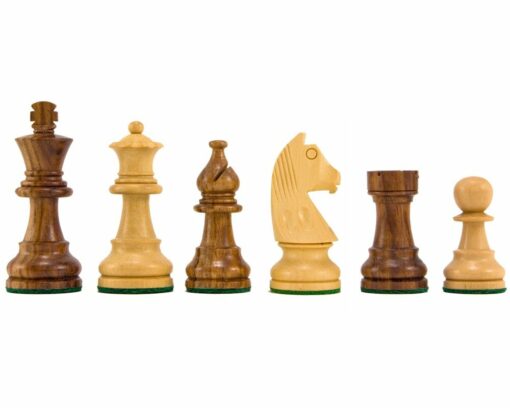 Jeu d'Échecs Staunton Down Head Knight en Bois de Sheesham et Bois de Buis