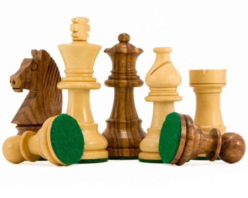 Jeu d'Échecs Staunton Down Head Knight en Bois de Sheesham et Bois de Buis