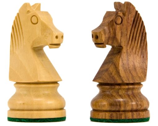 Jeu d'Échecs Staunton Down Head Knight en Bois de Sheesham et Bois de Buis