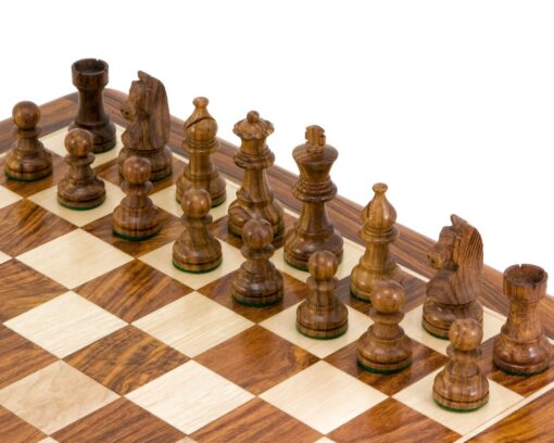 Jeu d'Échecs Staunton Down Head Knight en Bois de Sheesham et Bois de Buis