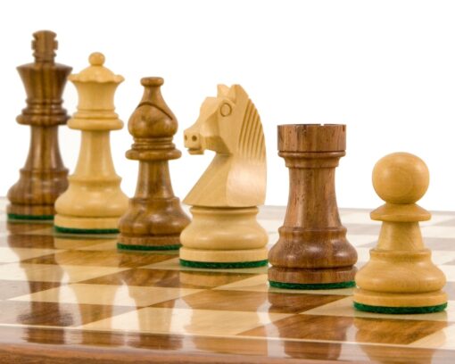 Jeu d'Échecs Staunton Down Head Knight en Bois de Sheesham et Bois de Buis
