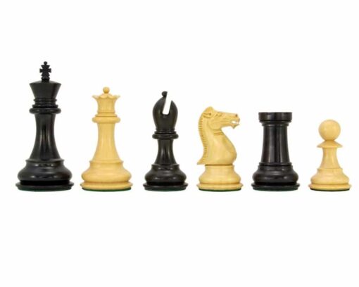 Jeu d'Échecs Staunton en Bois de Buis et d'Ébène séries Sandringham