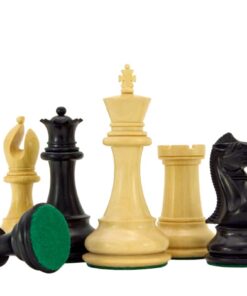 Jeu d'Échecs Staunton en Bois de Buis et d'Ébène séries Sandringham