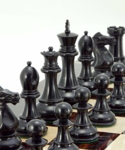 Jeu d'Échecs Staunton en Bois de Buis et d'Ébène séries Sandringham