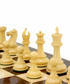 Jeu d'Échecs Staunton en Bois de Buis et d'Ébène séries Sandringham