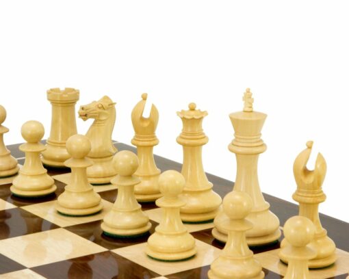 Jeu d'Échecs Staunton en Bois de Buis et d'Ébène séries Sandringham