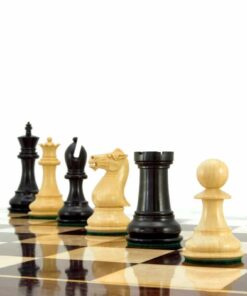 Jeu d'Échecs Staunton en Bois de Buis et d'Ébène séries Sandringham