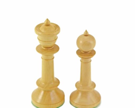 Jeu d'Échecs Nord Upright en Bois d'Ébène et Bois de Buis