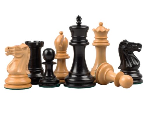 Jeu d'Échecs Staunton - Reproduction de 1890 en bois d'Ébène et Bois de Buis