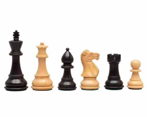 Jeu d'Échecs Staunton Classique en Bois de Buis et Bois de Buis ébonisé