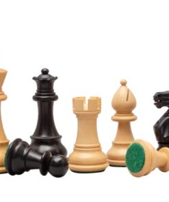 Jeu d'Échecs Staunton Classique en Bois de Buis et Bois de Buis ébonisé