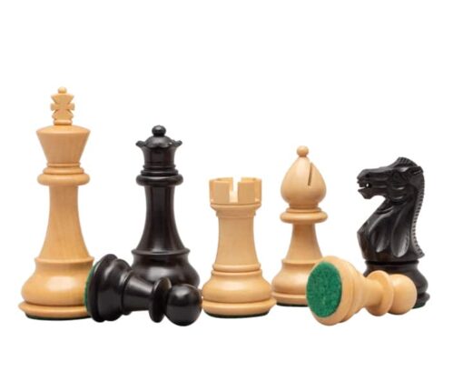 Jeu d'Échecs Staunton Classique en Bois de Buis et Bois de Buis ébonisé