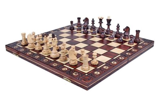 320-1-Ensemble-German-knight-Tournois-6-Jeu-Echecs-Bois-Buis-Echequier-Bois-Charme-Hêtre