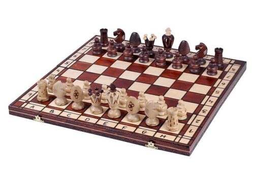 185-1-Ensemble-Christmas-Jeu-Echecs-bois-Charme-Echiquier-Bois-Hêtre